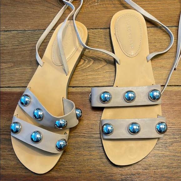 Marc Fisher | Byrony Ball Studded | Ankle Tie Sandals | Women’s 7.5 - Picture 1 of 8